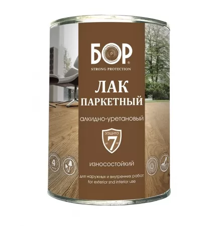 Фото лак паркетный ау-271 матовый (бан.0,7 кг)